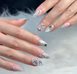 [チップ長さ出し10本] 6本アート・パーツつけ放題