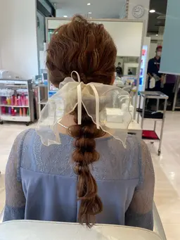 結婚式やパーティーなどのヘアセット🎀