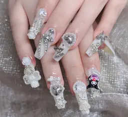 チップスカルプ長さだし+ワンカラー,パーツ付け放題