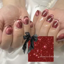 初回オフ代無料✨韓国うるうるマグネットネイル💅🏻 ￥6850​〜​《国分寺/パラジェル登録店》