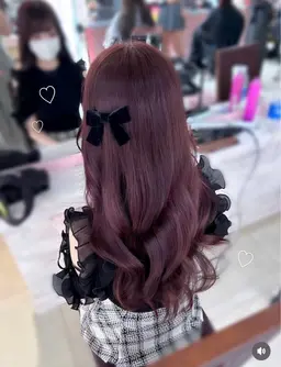 【ピンク・ラベンダーカラーにしたい人限定🩷】ワンカラー＋高保湿3stepトリートメント🍓🪄ロング料金なし✨️