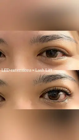【期間限定】LEDエクステ×パーマ(フラット100本(50/50)パーマ)