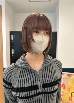 【当日限定】似合わせ小顔ボブ +透明感カラー+クイックトリートメント