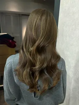 ［赤み消し］ブリーチ無しダブルカラー+超音波ライトトリートメント