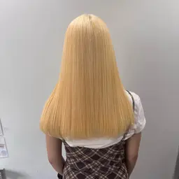 🦕低ダメージダブルカラー🦕全体ケアブリーチ➕カラー➕CMCトリートメント