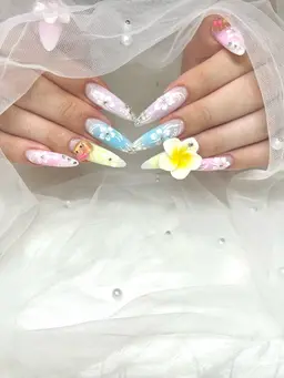 No.1🩷ྀིMenu🎀持ち込み画像やり放題(長さ出し➕パーツ付け放題)