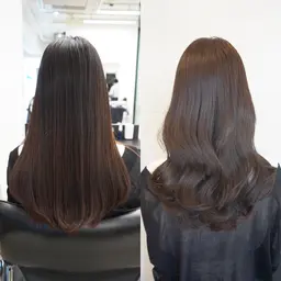 【全員】カット+コテ巻き風パーマ+トリートメント