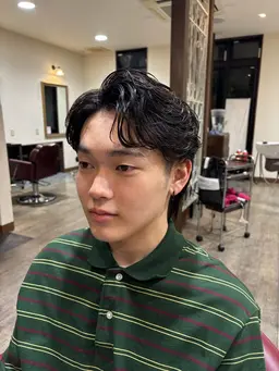 (メンズ限定人気NO2🕺) カット✂️＋ニュアンスパーマ🦅orフェザーパーマ🪶