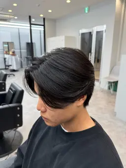 メンズカット+ニュアンスパーマ