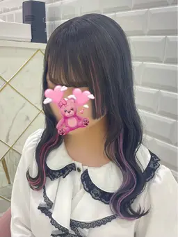 カット+ケアカラー+インナーエクステ+3STEPトリートメント💘
