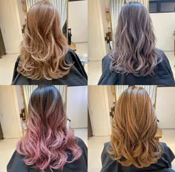 ★1番人気★デザインヘアカラーお任せ(ブリーチ)カラー+カットor HCUトリートメント