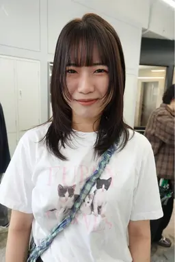 前髪縮毛矯正➕前髪カット✂️