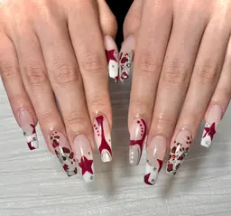 年末campaign♡チップ長さだし10本＋アートデザイン　オフ無　通常¥13,200→¥9,900