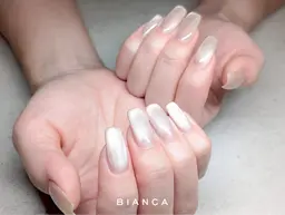 『オフ無し』.:*★Hand💅🏼🩵うるうるマグネットコース/立川/パラジェル変更可能🙆🏻‍♀️🤍