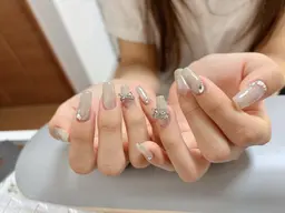 ハンドネイル(アート8本まで、自店オフあり,他店オフプラス➕500円)