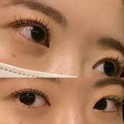 日付限定🤍ブラックティントで黒々🐈‍⬛韓国風🇰🇷束感まつげパーマ＋アイシャンプー＋美容液コーティング仕上げ🫧