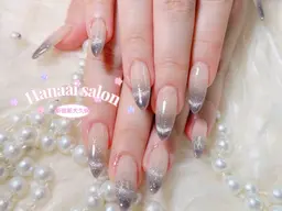 【マグネット変更無料】【ミニモ限定メニュー】シンプルチップスカルプ《ラメ・グラデーション》