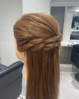 【ヘアセット】ハーフアップアレンジ
