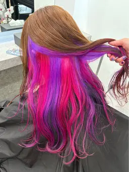 【 デザインクーポン!】⌇2ブリーチ+デザインカラー🎨⌇(ケア剤付き🙆♀️)