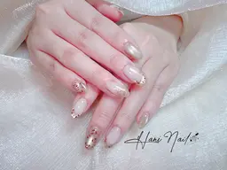 【オフあり】マグネットネイル+ヒョウ柄ネイル