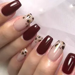 【オフ無料】アートで華やかに🐆ヒョウ柄デザイン(6本OK)