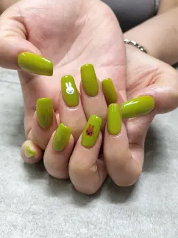 ワンカラーのみチップ長さ出し10本モデル