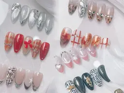 【12月限定】定額デザインBコース❤10本贅沢アートネイル￥5800(オフ有)