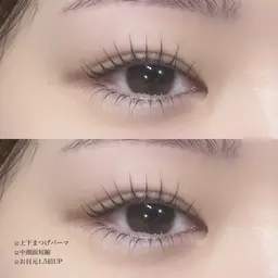 🩶デザイン上下まつ毛パーマ¥9,900→¥6,700【ミニモ限定特別価格🕊️】