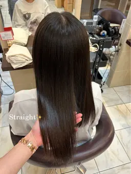 【髪質改善✨】🛁⭐️艶髪カラー➕酸性ストレート🛁⭐️