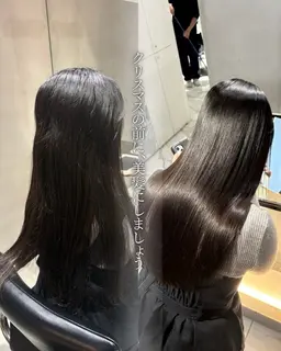 【髪質改善縮毛矯正＋cut＋髪質改善トリートメント】