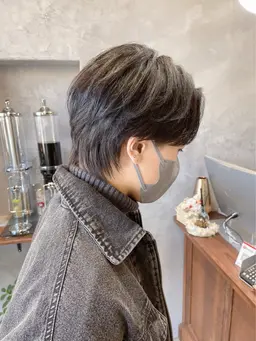 メンズカット+ニュアンスパーマ