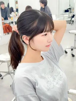 【顧客様限定❣】お顔周りカット➕韓国風巻き✂️💕 ※お顔周り、前髪、もみあげが含まれます!