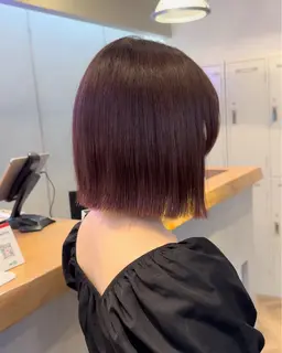 カット+縮毛矯正(リタッチ)+カラー(リタッチ)💗