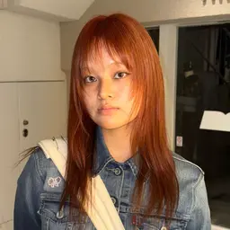 ⚡️ブリーチモデル募集中/ブリーチ➕秋の暖色カラー🍁/オージュア1ステップトリートメント付き🫧