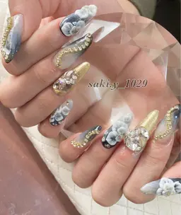 成人式ネイル💅(長さ出し込み)アートし放題✨