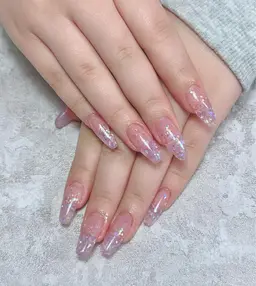 ラメグラデーションスカルプ