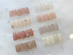 【hand】12/15 15:30~限定‼️オフなしシンプルビジュー💎¥1000 (60分)