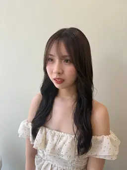 【9月13日限定価格⭐️】ワンカラー 🫧+ 前髪カット✂️ ＋ 2step カシミヤ トリートメント✨（白髪染め⭕️）