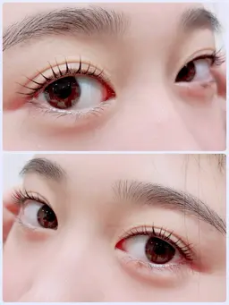 Rich Salonでの施術　まつ毛パーマ、ラッシュリフト、パリジェンヌラッシュリフト　アイシャンプー付