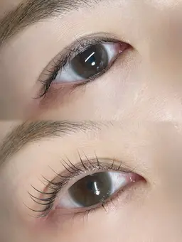 ラッシュリフト◎持続力、ダメージレスに特化しています✨下がりまつ毛解決します!