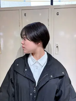 (レディース5センチ以上カット限定)ワンカラー⭐️+無料ショートカット✂️+外部補修トリートメント🫧