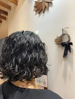 カット+パーマ