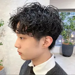 メンズカット＋パーマ