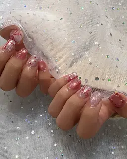 【オフ無し限定】ジェリップ（チップ）長さだし10本＋フリーデザイン※詳細のご確認をお願いします