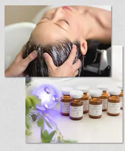 【細胞活性化！】育毛促進スパ+ヒト幹細胞培養液頭皮トリートメント