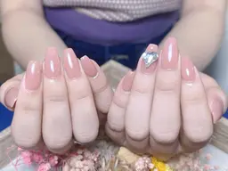 ワンカラー2色まで/マットOK 、厚み出し込み🌻ソフトジェルオフ無料