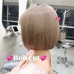【🤍平日21時・土日祝20時限定🪽】ボブカットモデル募集🎀（シャンプーブロー付き🫧）