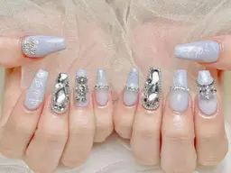 人気No.1🍒40% オフ🦀️🦀️チップ長さだし+持ち込みデザイン(🍓🍒デザイン、パーツ10本Ok)12980