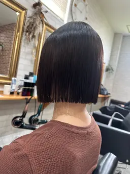 ダメージ小　縮毛矯正+カット+3ステップトリートメント