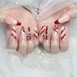 🉐🎄クリスマス限定🉐💖チップ長さ出し＆ストーン、パーツつけ放題プレミアムコース✨→ 20%OFF 11990¥